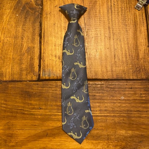 Boy's Lizard Clip-On Tie - Picture 1 of 3